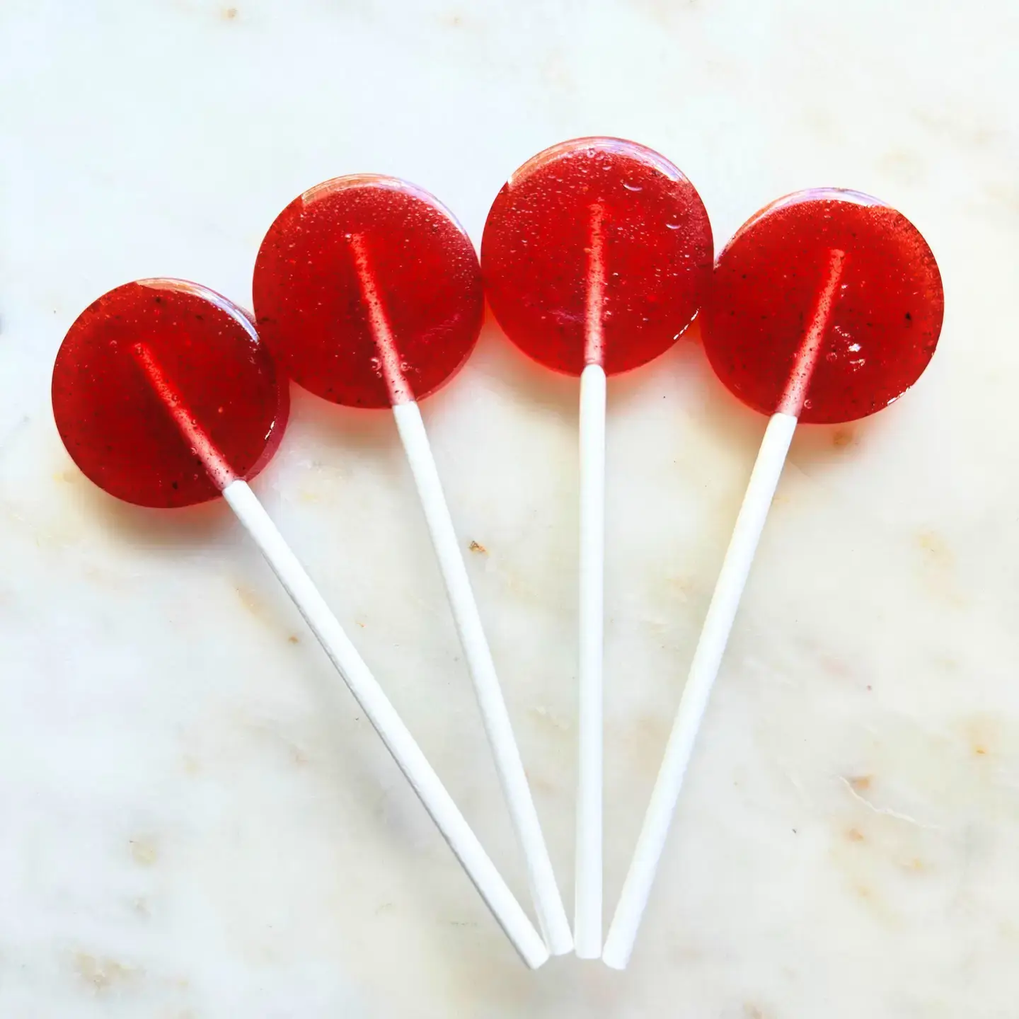 Plants & Planets Lollipops - Strawberry Hibiscus Rose