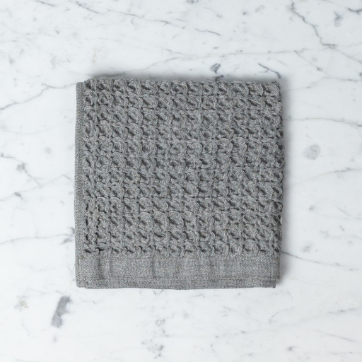 Japanese Lattice Waffle Towels - Grey