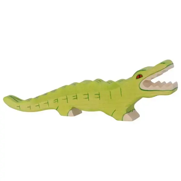 Holztiger Hungry Hungry Lime Green Crocodile