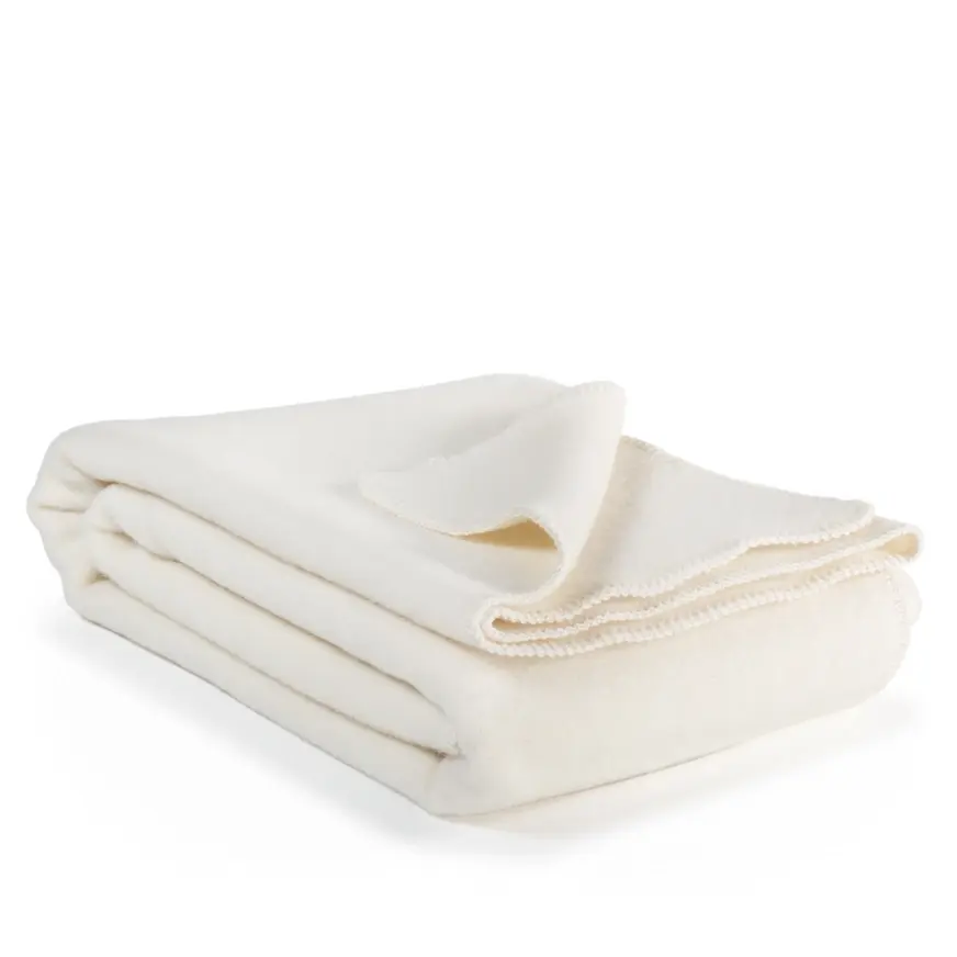 Wool Blanket - Natural Ice Bear White 78x55