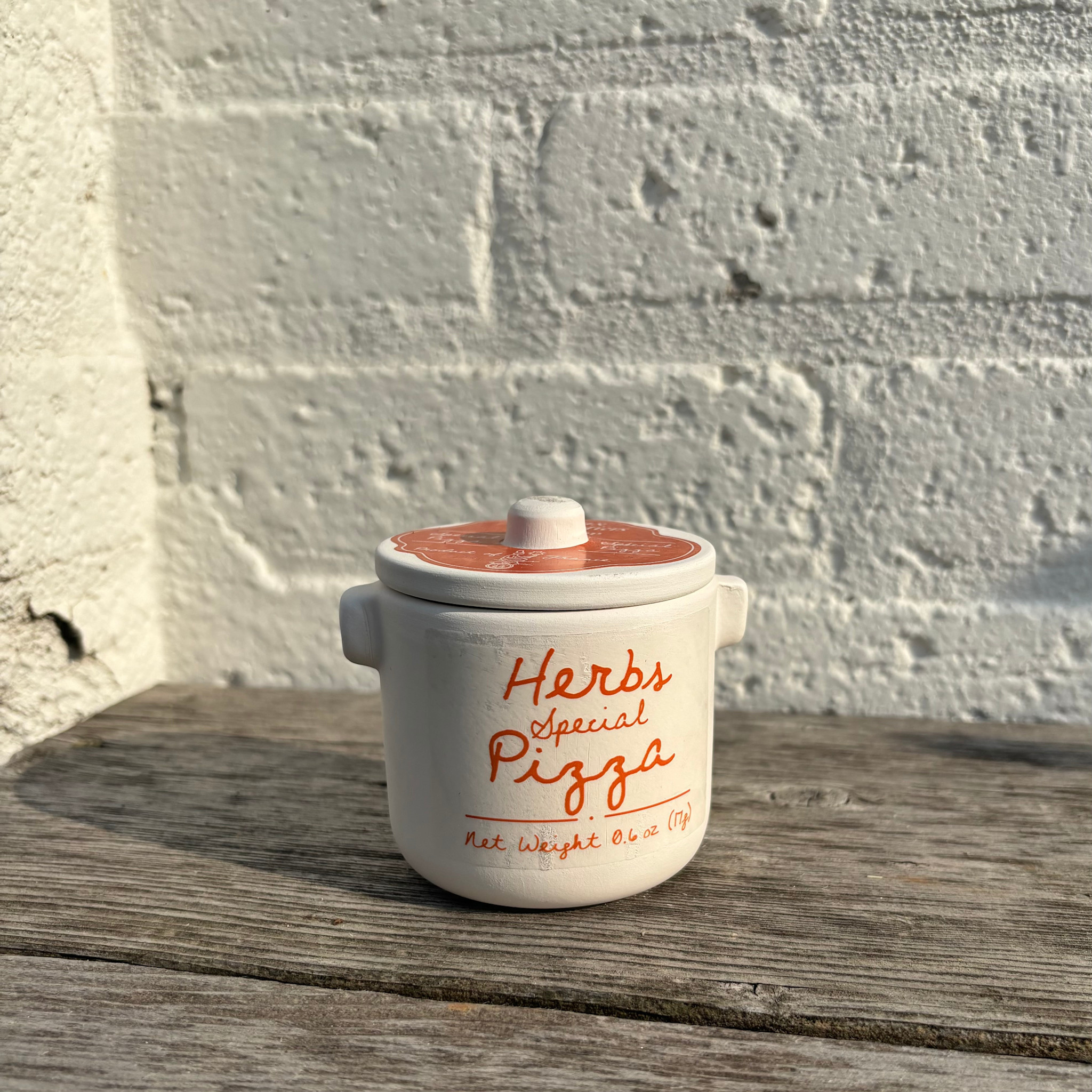 Aux Anysetiers du Roy Herbs for Pizza in Ceramic Jar - 0.7 oz