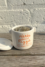 Aux Anysetiers du Roy Herbs for Pizza in Ceramic Jar - 0.7 oz