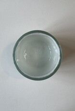 Recycled Glass Vase or Votive Holder - Bubbly White - 3.5"