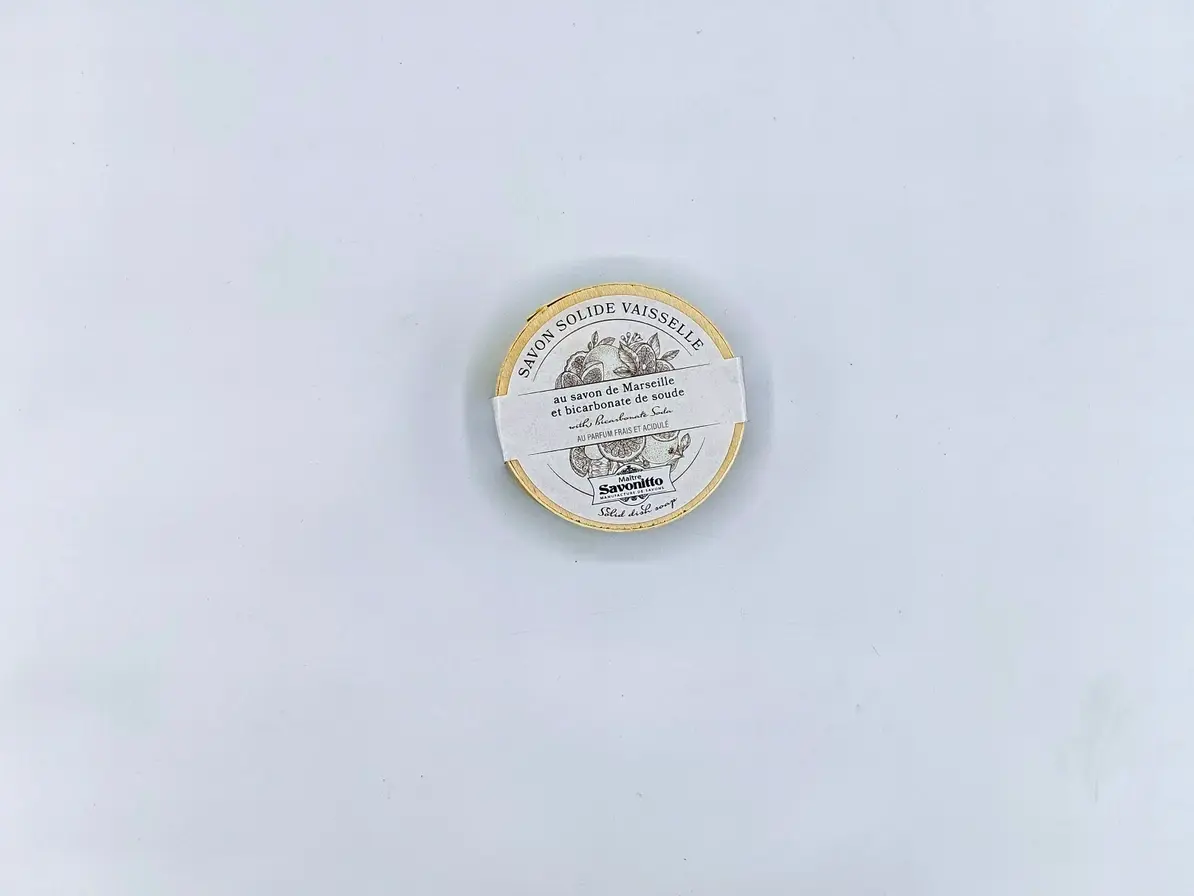 La Belle France Solid Marseille Dishwashing Soap (Wooden Box)