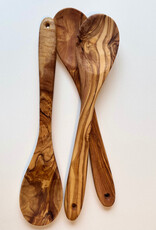 Natural Olivewood Olivewood Oval Serving Spoon Large - 12"