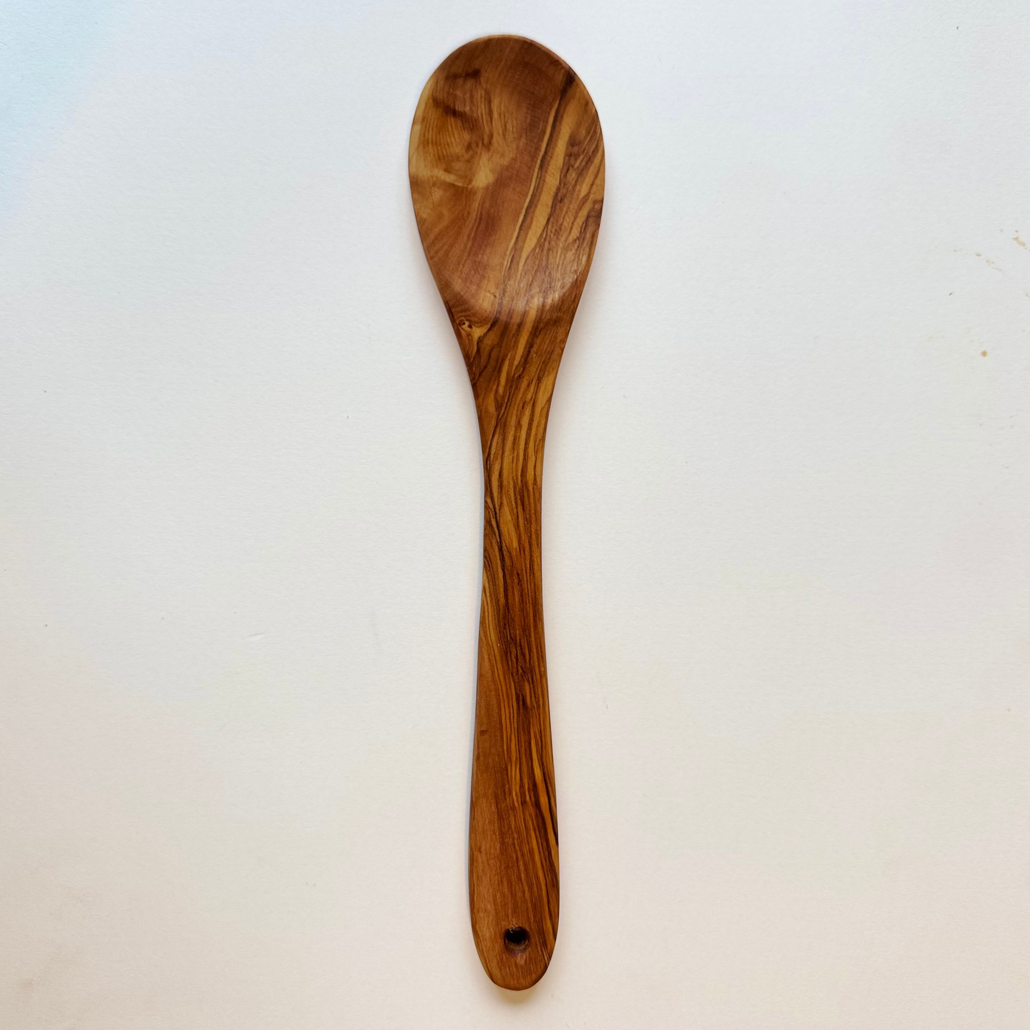 Natural Olivewood Olivewood Oval Serving Spoon Large - 12"