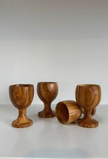 Handmade Egg Cup Natural Oiled Olivewood