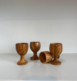 Handmade Egg Cup Natural Oiled Olivewood