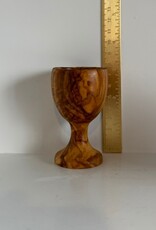 Handmade Egg Cup Natural Oiled Olivewood