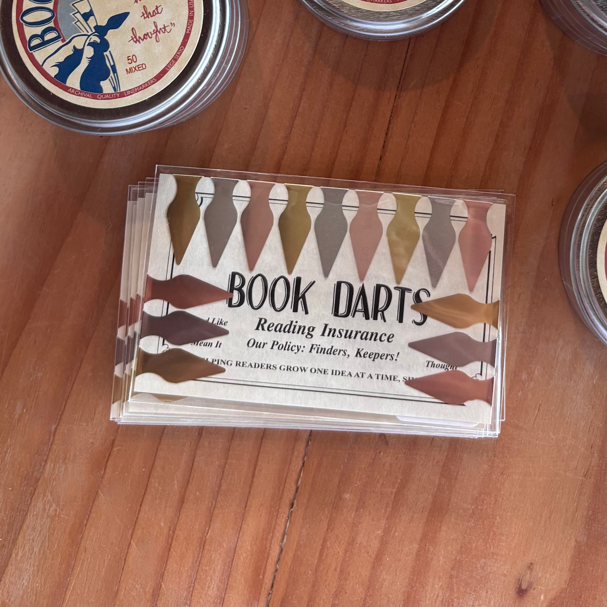 Pack of Book Darts Page Markers - Mixed Metals 15ct