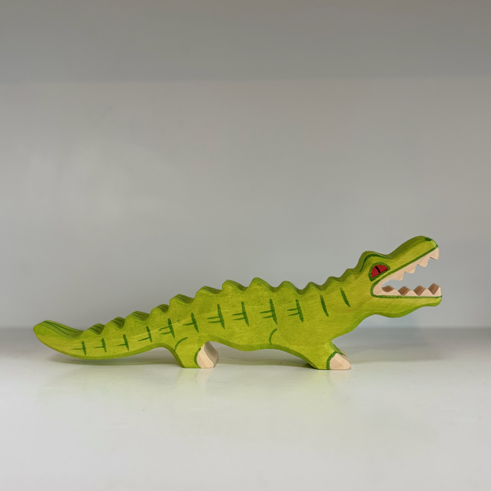 Holztiger Hungry Hungry Lime Green Crocodile