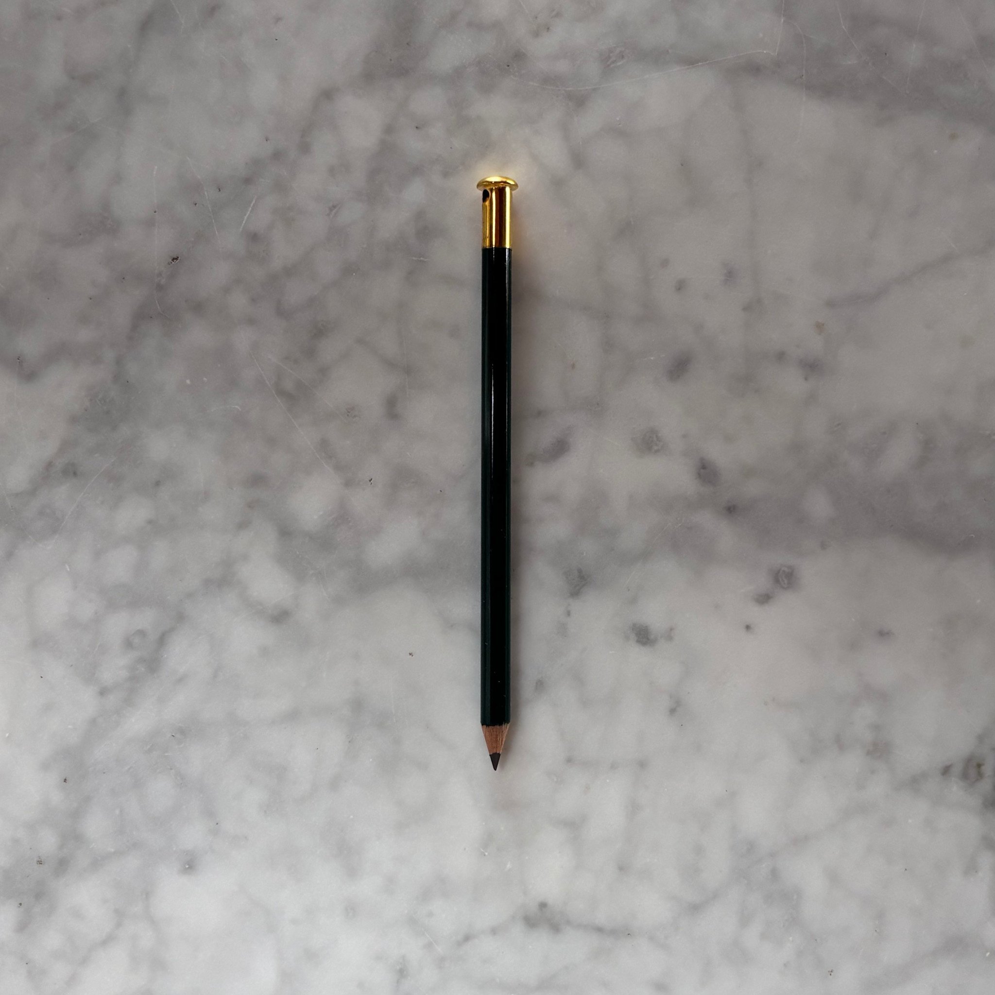 BEGOODY Slim Little Green Pencil w/ Tie Down Brass Top