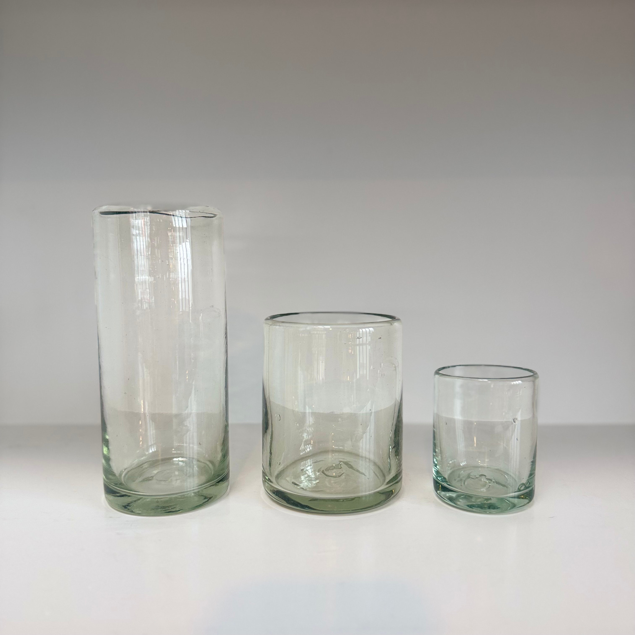 Handblown Mexican Small Straight Shot Glass 3oz