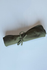 Stemcell Science Shop Olive Green Cotton Canvas Tool Roll - 15.75" x 13"