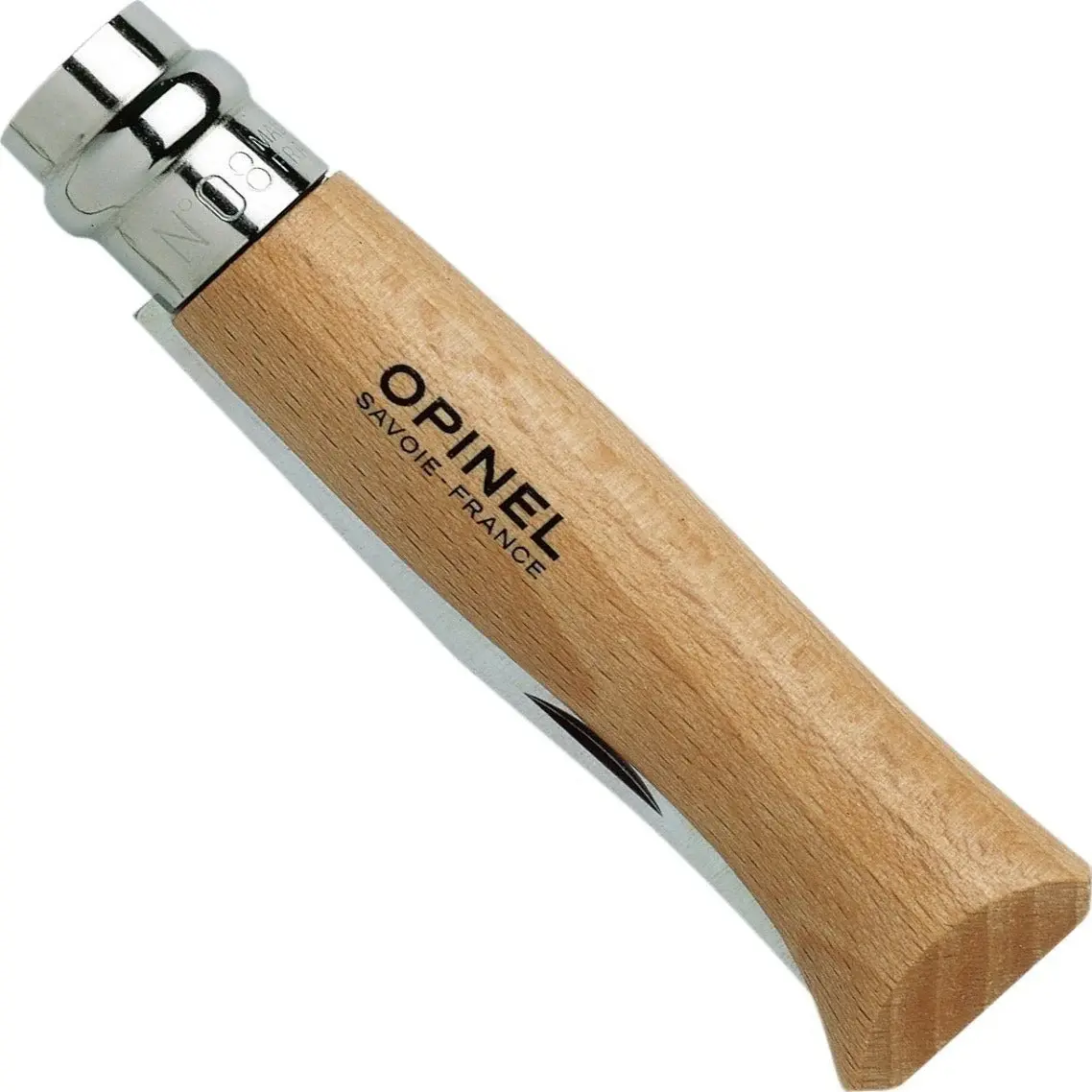 Opinel Stainless Steel Folding Pocket Knife - No. 8