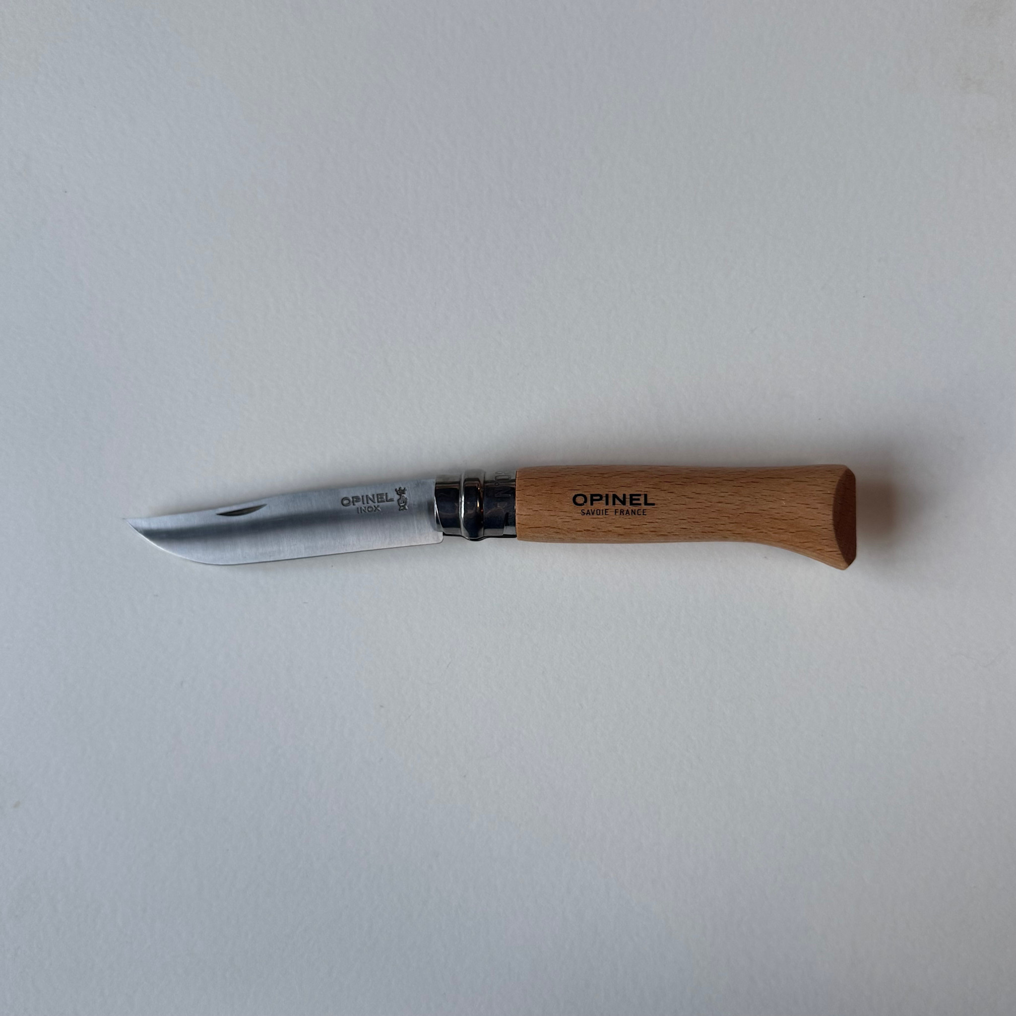 Opinel Stainless Steel Folding Pocket Knife - No. 8