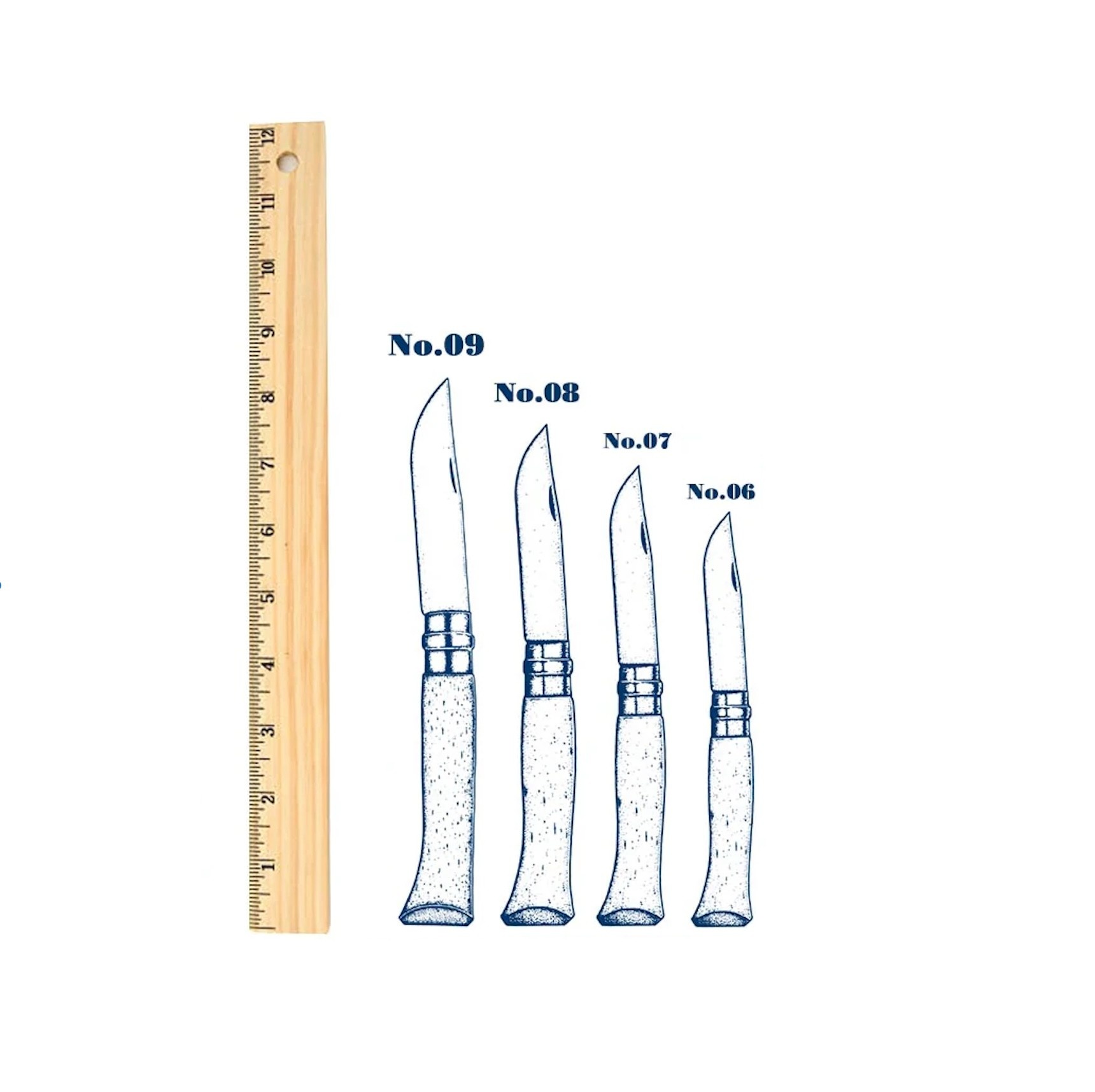 Opinel Stainless Steel Folding Pocket Knife - No. 7