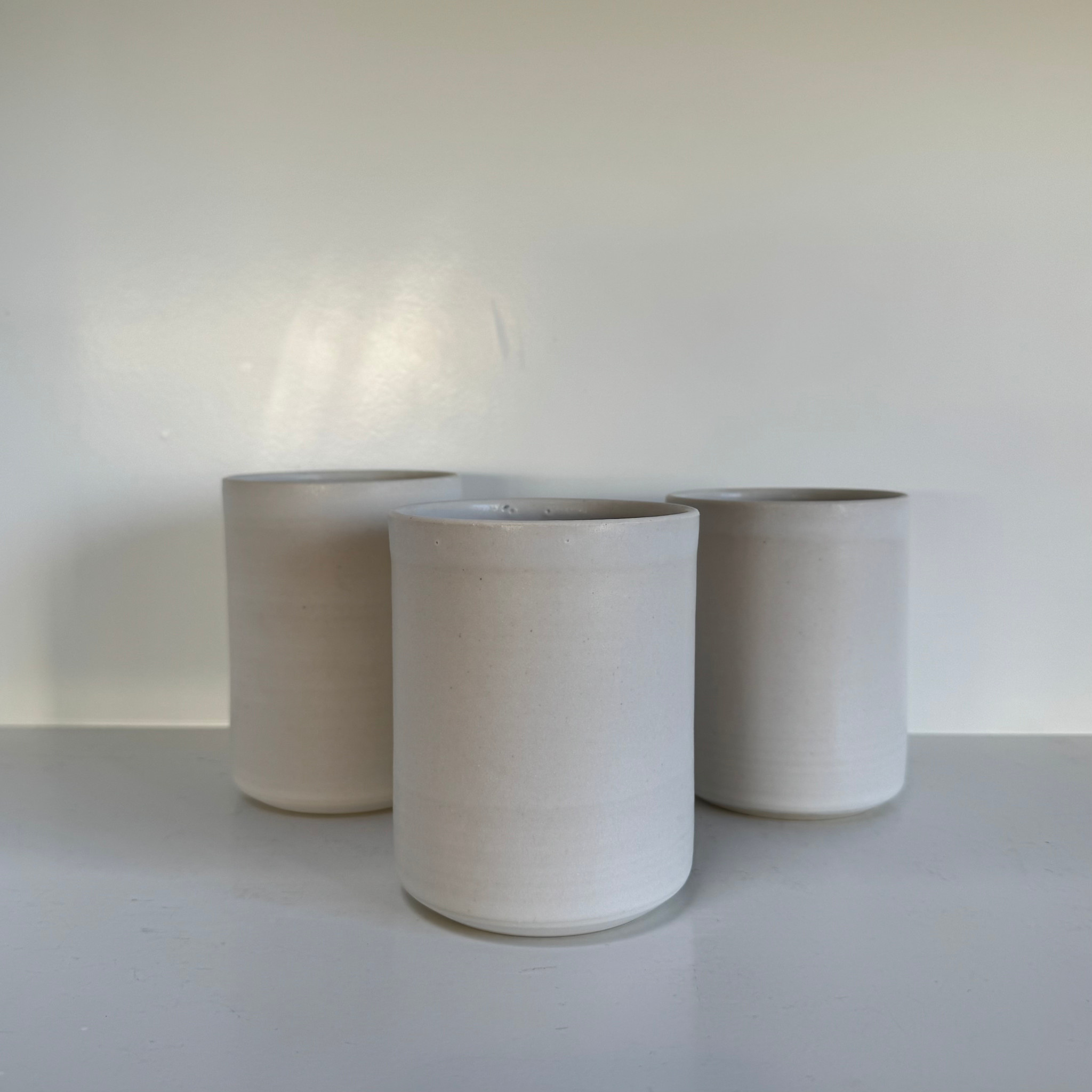 Ritual Ceramics Studio Ritual Matte White Vase or Cup 3.5"