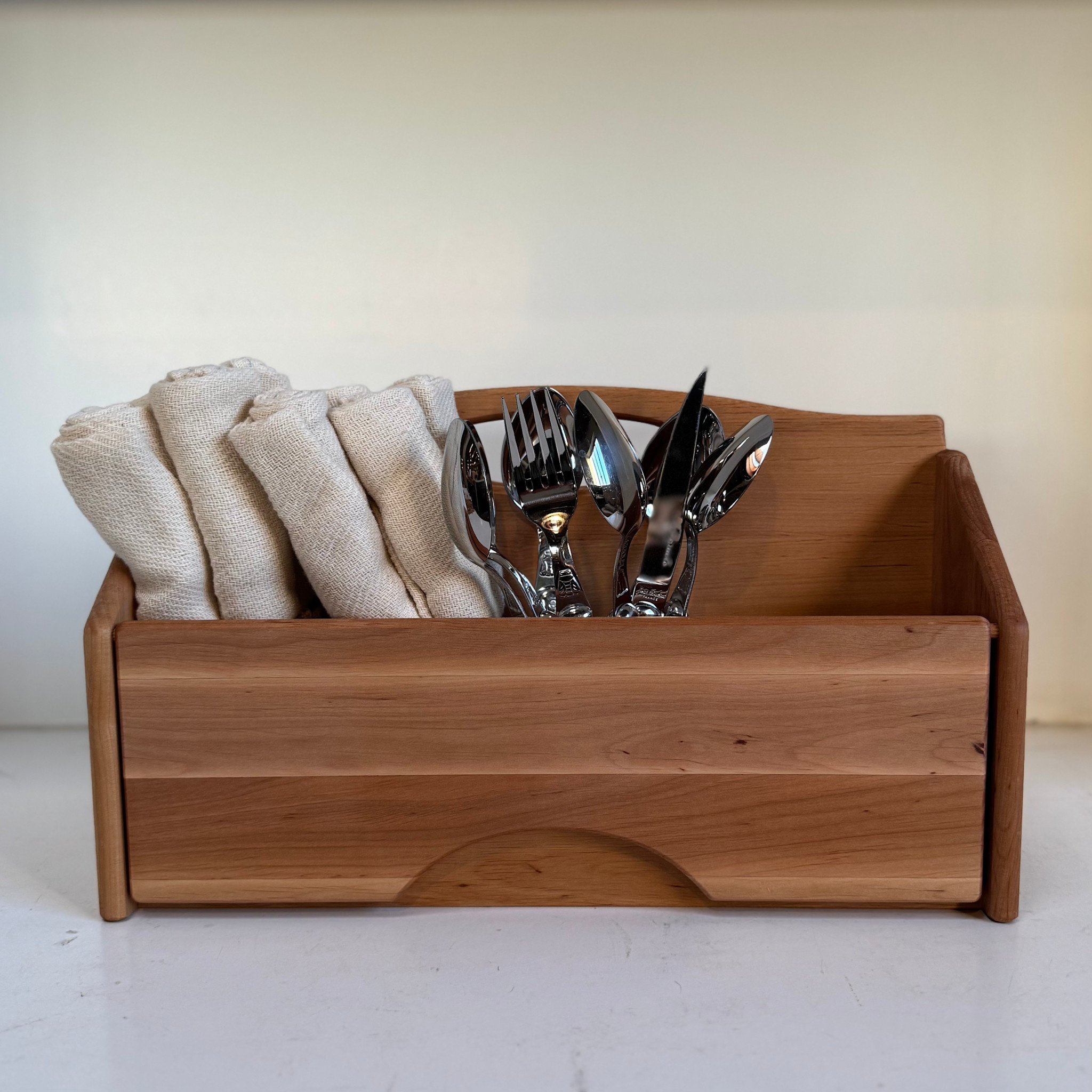 15" Wooden Tool Box with Closing Sides