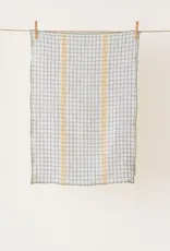 Live Linen Checkered Linen Kitchen Towel - Yellow