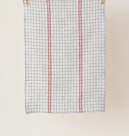 Live Linen Checkered Linen Kitchen Towel - Red