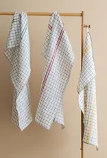 Live Linen Checkered Linen Kitchen Towel - Red