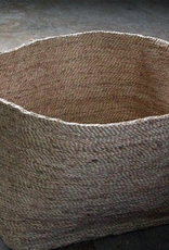 Jute Rectangular Basket with Handles - 20 x 15 x 15"