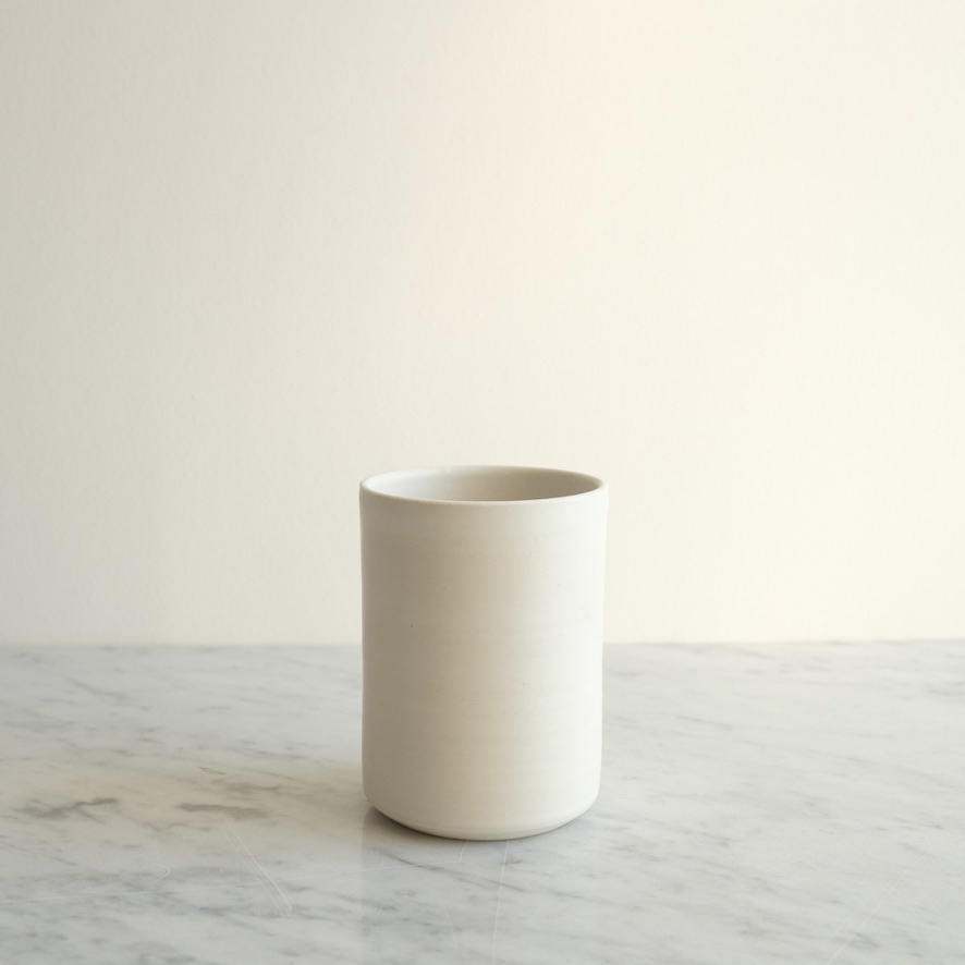 Ritual Ceramics Studio Ritual Matte White Vase or Cup 3.5"