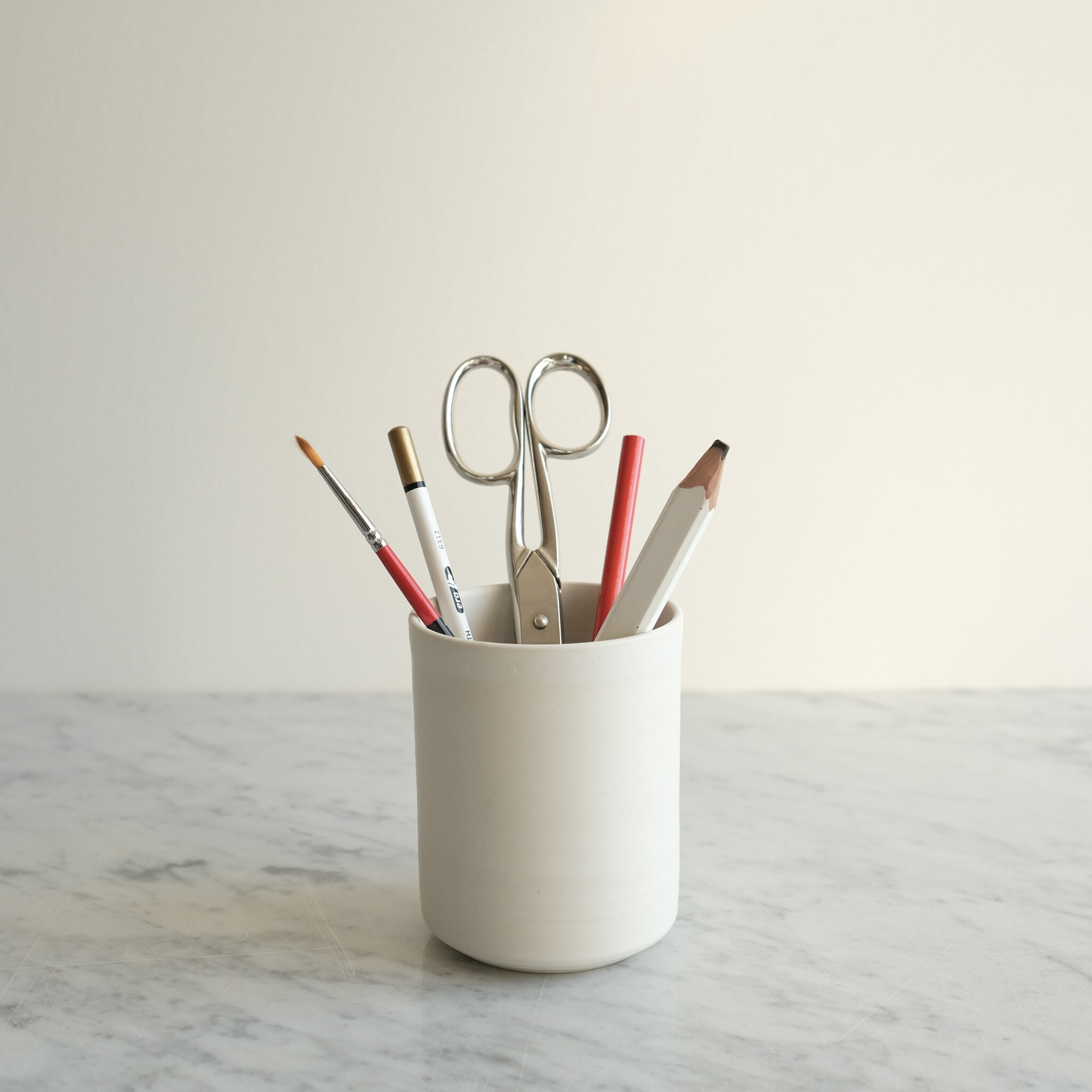 Ritual Ceramics Studio Ritual Matte White Vase or Cup 3.5"