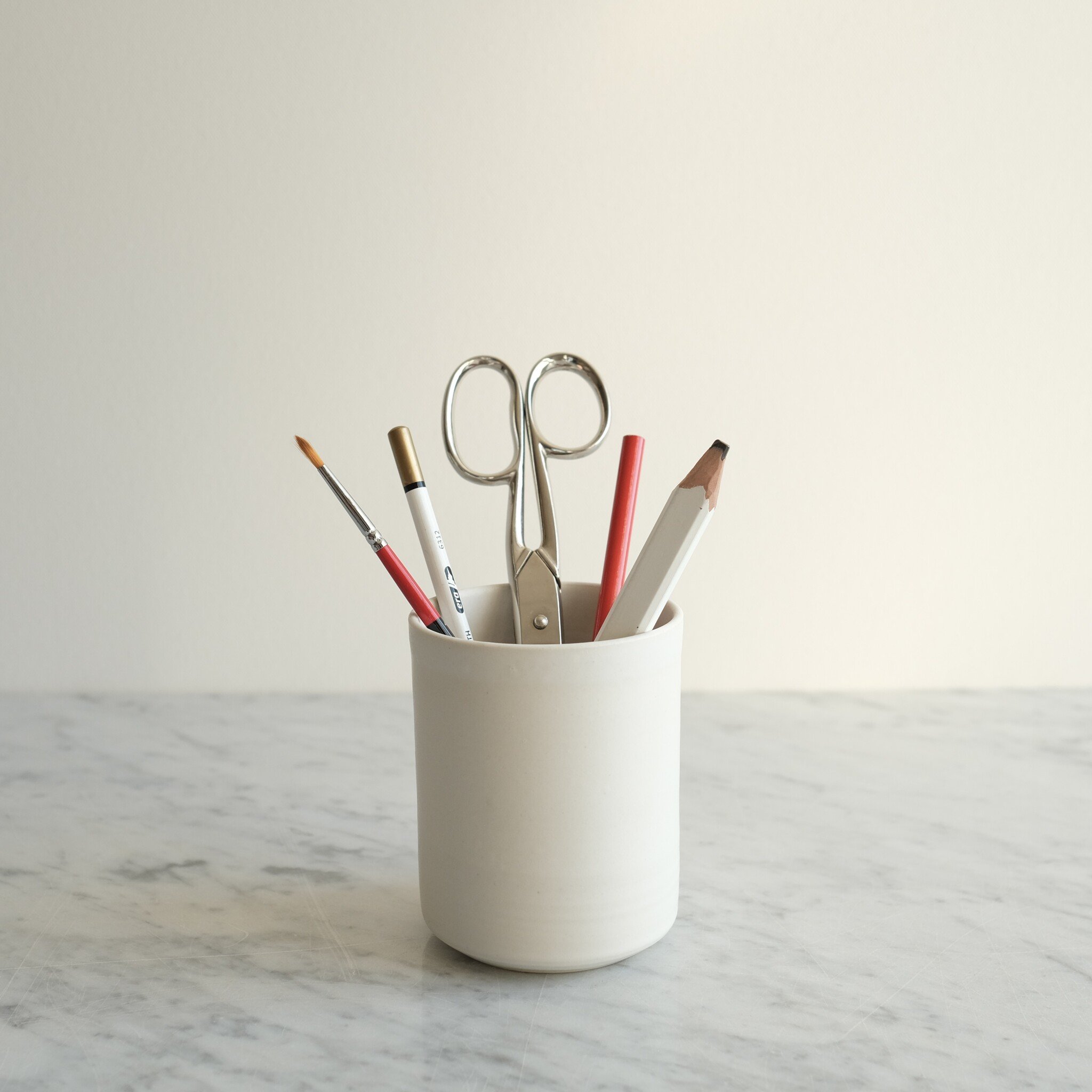 Ritual Matte White Vase or Cup 3.5"