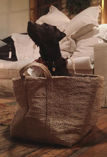 Jute Rectangular Basket with Handles - 20 x 15 x 15"