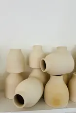 Bowman Ceramics Toasty White Stoneware Bud Vase - Various Shapes - 3" to 4.5"