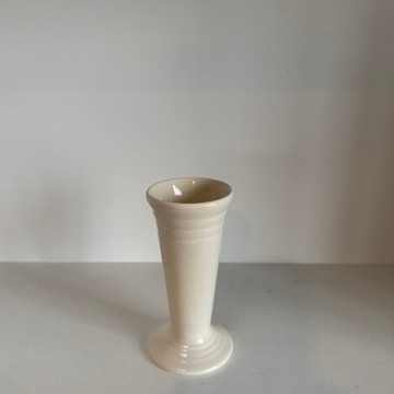 Bauer Classic Ringware Trumpet Bud Vase Gloss White - 6"