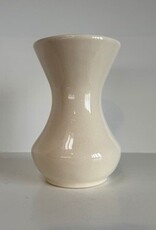 Bauer Pottery Fred Johnson Gloss White Small Vase #214 - 6in