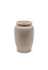 Bauer Pottery Fred Johnson Gloss White Urn Vase #213 - 8in