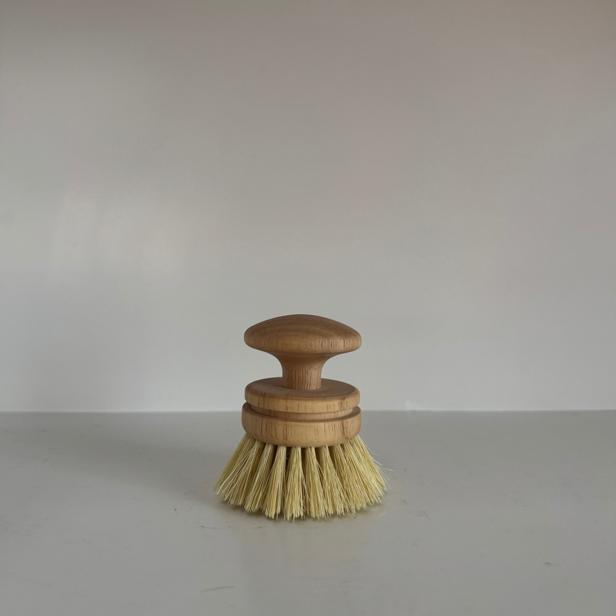 Mushroom Style Grip Wood and Sisal Dish Brush - 3in