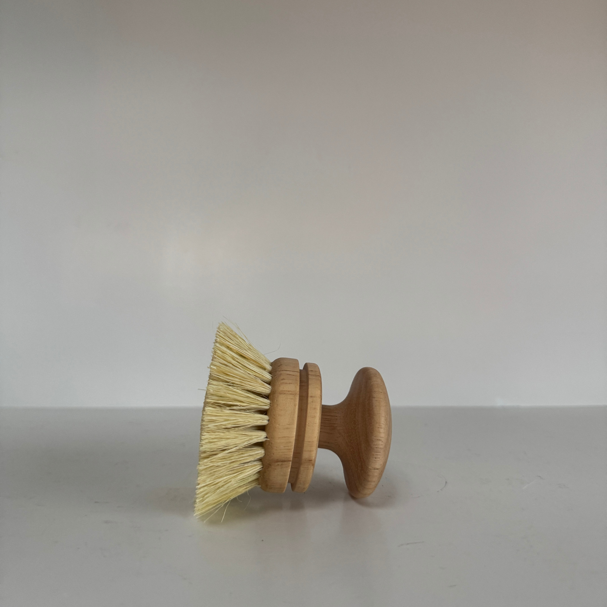 Mushroom Style Grip Wood and Sisal Dish Brush - 3in
