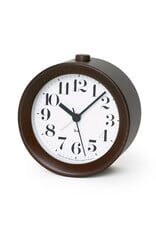 Lemnos Clocks Japanese Beechwood Riki Alarm Clock - Brown