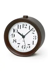 Lemnos Clocks Japanese Beechwood Riki Alarm Clock - Brown