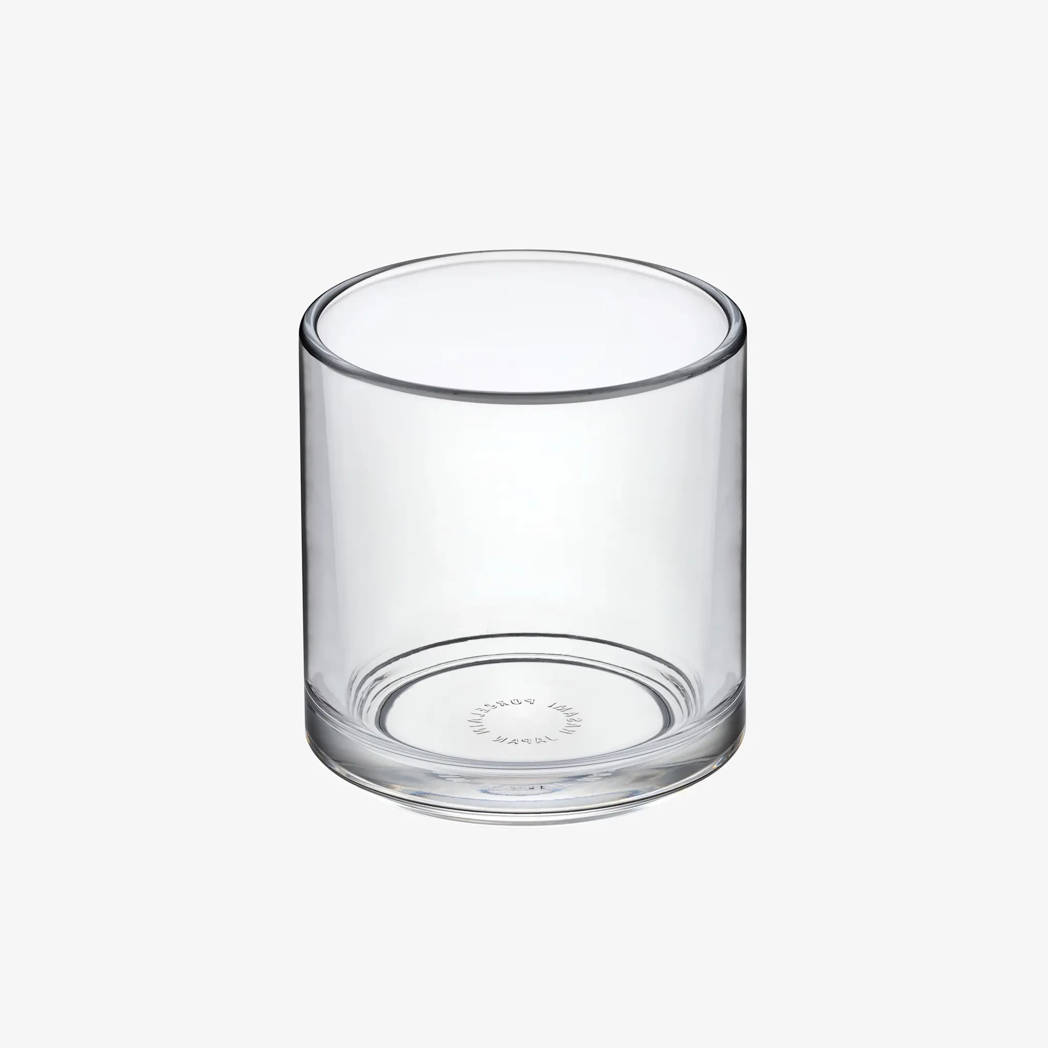 Hasami Hasami Clear Glass with Ash Wood Round Tray with Tight Seal - 3.3/8"' x 1.1/4''