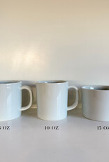 Common Everyday White Porcelain Mug - 10oz
