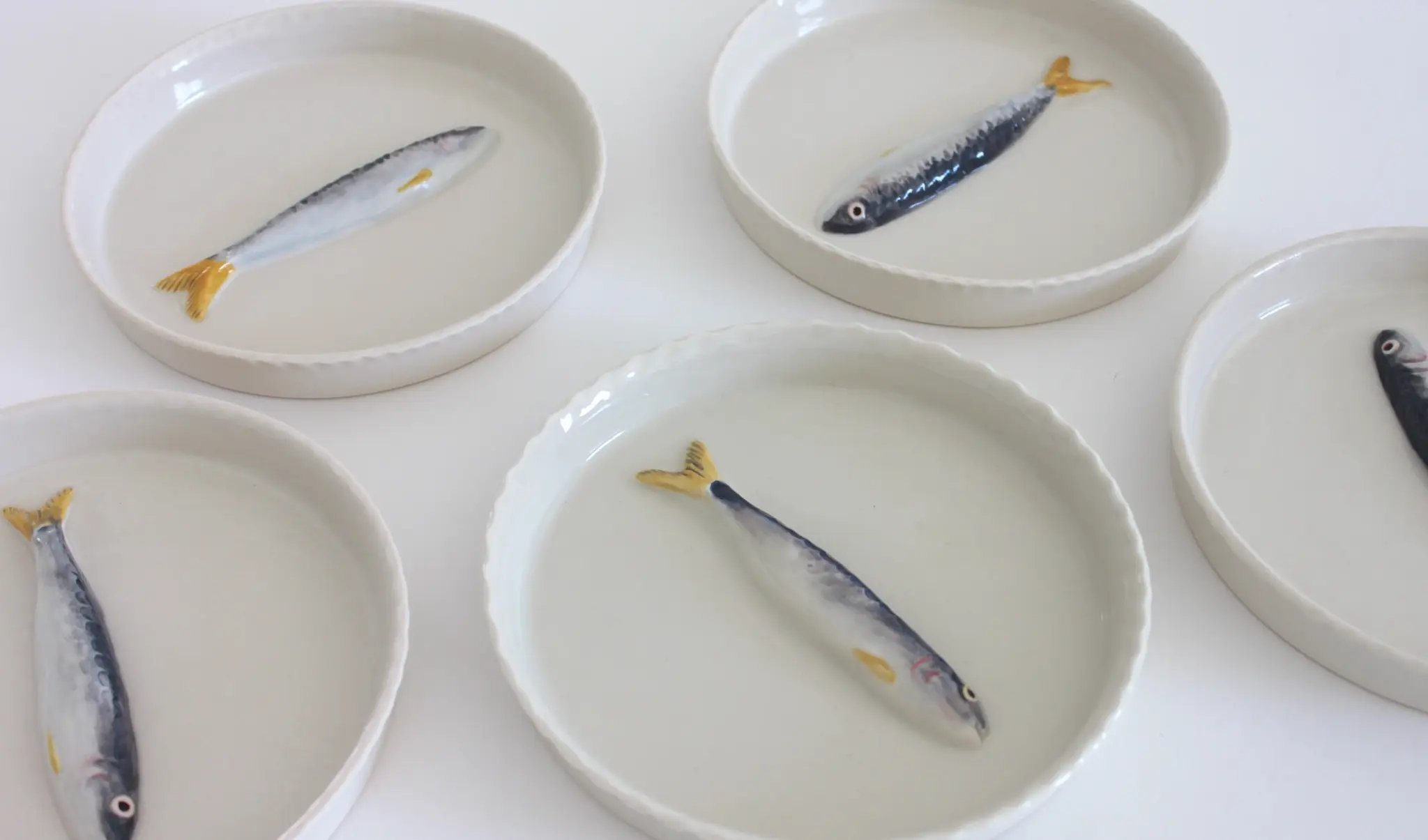 Porcelain Sardine Tray - 6.5"