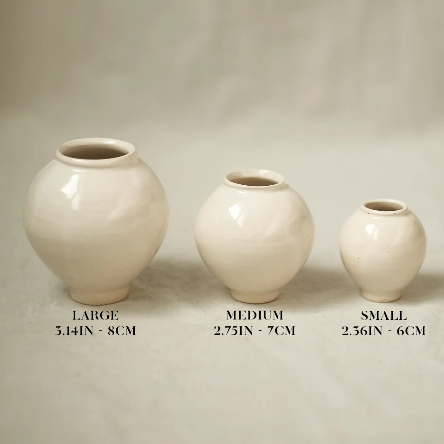 Jay Mini Moon Jar Ceramic Vase 6cm