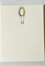 Parcel Press Prize Ribbon Gold Foil Pressed Stationery -Set of 8