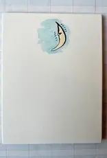 Parcel Parcel Press Watercolor Crescent Moon Stationery - Set of 8