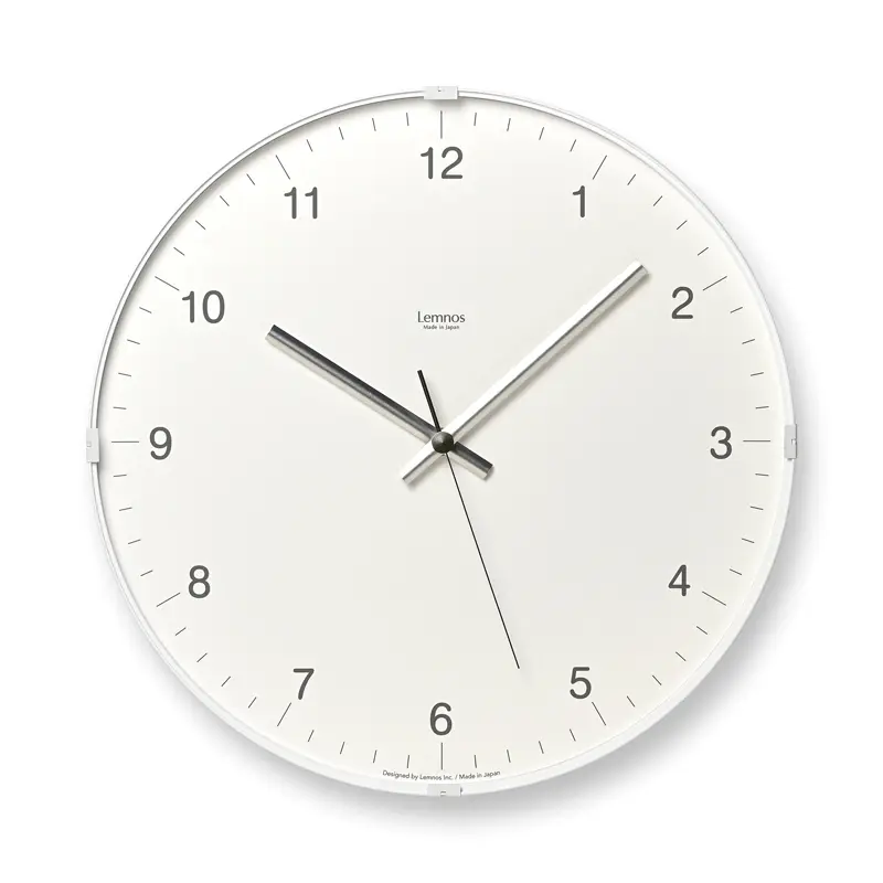 Lemnos Clocks Lemnos White Biome Clock - 12.6"