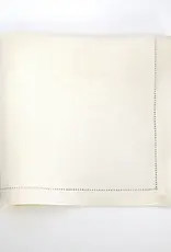 Hemstitched Ivory Linen Dinner Napkin - 20"