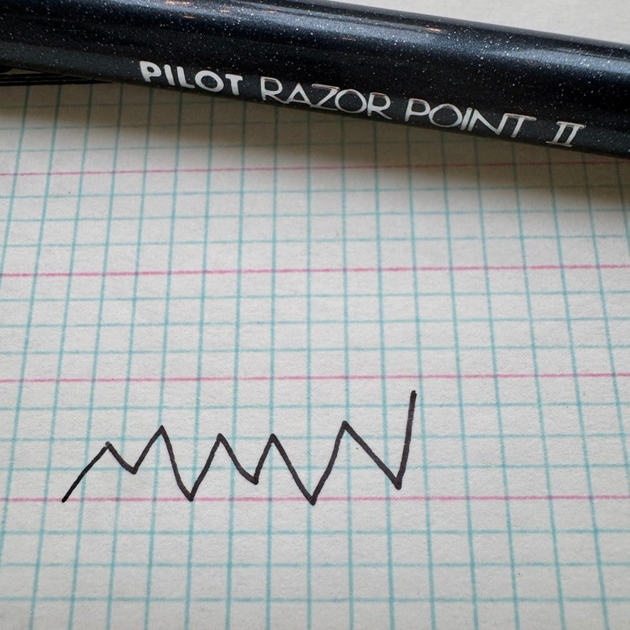 Pilot Razor Point Pen II 0.2mm Super Fine Black