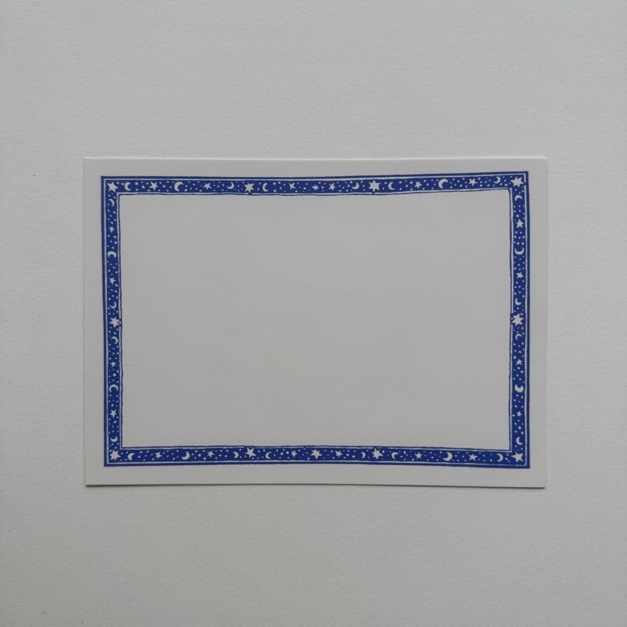 Parcel Press Blue Star Banner Stationery - Set of 8