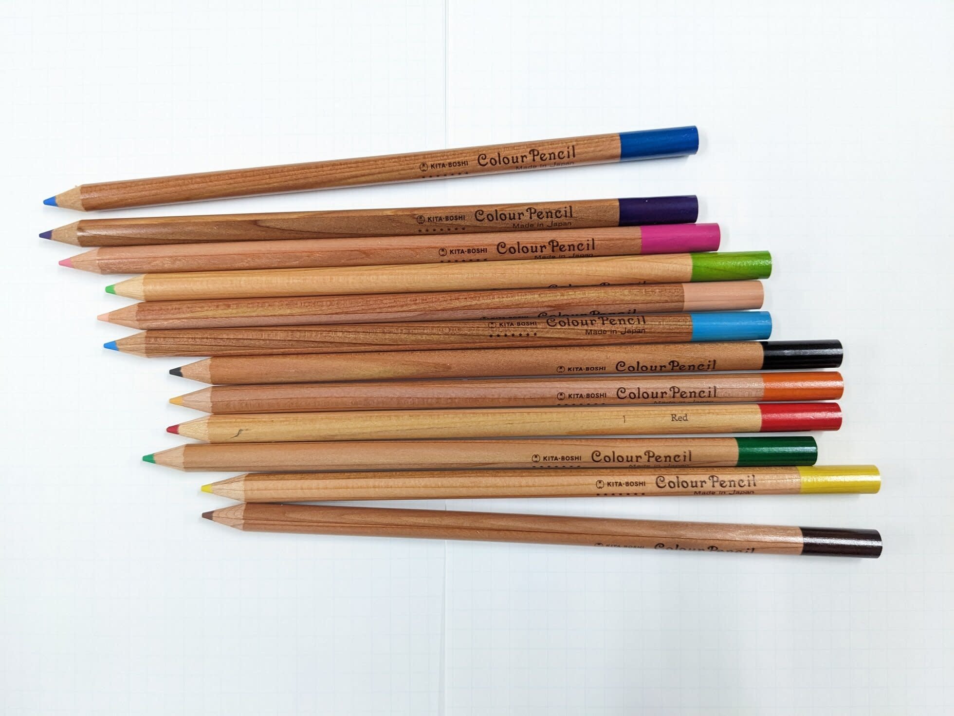Kita-Bosha Pencils - 12 Rainbow Colors